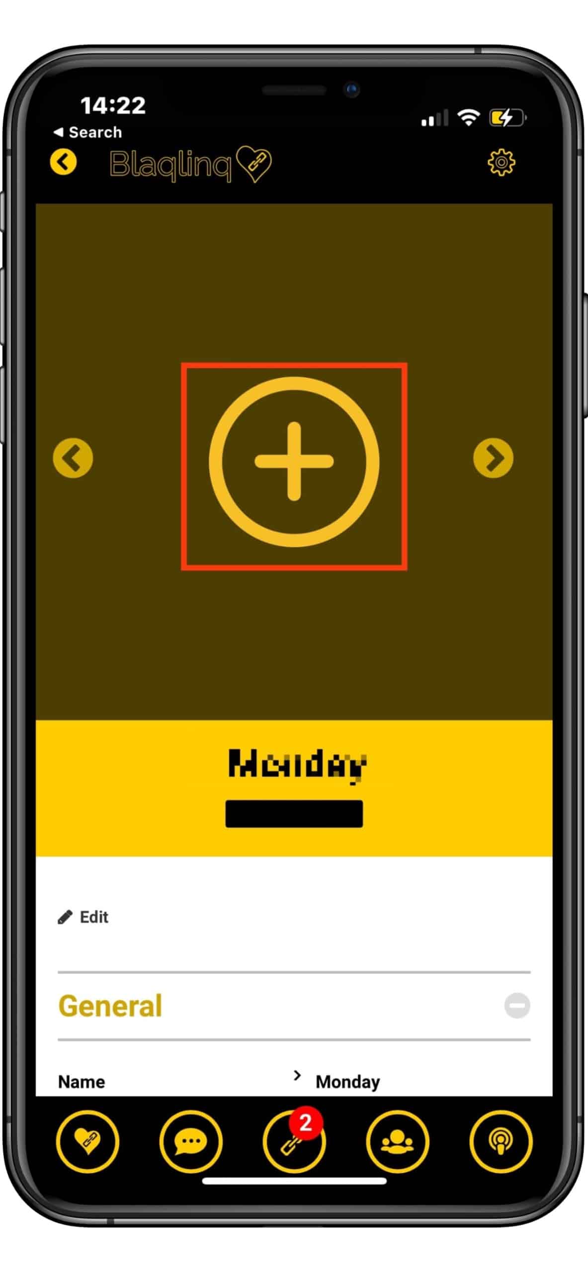 4. Click ‘+’