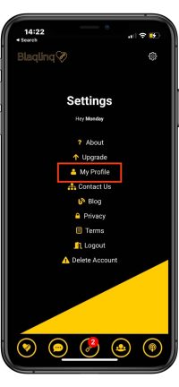 2. Select ‘My Profile’