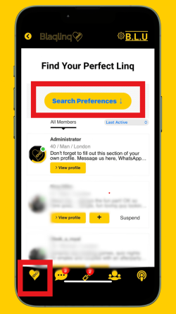 1. From the Find Linq page, select 'Search Preferences'